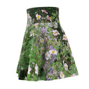 Nature: Historic Scottish Highland Castle Garden Flowers Flare Skirt