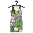 Nature: Historic Scottish Highland Castle Garden Flowers Fitted Dress