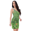 Nature: Loch Ness Poppies Fitted Dress