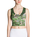 Nature: Historic Scottish Highland Castle Garden Flowers Crop Top