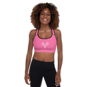 Sports: Tennis Rackets Padded Sports Bra - Black Trim