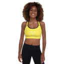 Sports: Tennis Rackets Padded Sports Bra - Black Trim