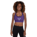 Sports: Tennis Rackets Padded Sports Bra - Black Trim