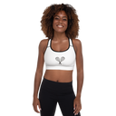 Sports: Tennis Rackets Padded Sports Bra - Black Trim