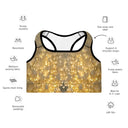 Vibe: Hotel Chandelier in Edinburgh Padded Sports Bra - Black Piping