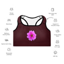 Nature: Victoria Island Dahlia Padded Sports Bra