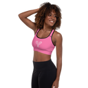 Sports: Tennis Rackets Padded Sports Bra - Black Trim