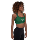 Sports: Tennis Rackets Padded Sports Bra - Black Trim