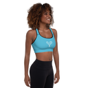 Sports: Tennis Rackets Padded Sports Bra - Black Trim