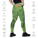 Nature: Loch Ness Poppies Leggings Crossover Waist with Pockets