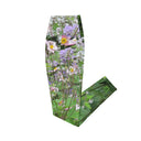 Nature: Historic Scottish Highland Castle Garden Flowers Leggings Straight Waist with Pockets