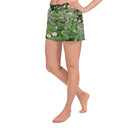 Nature: Historic Scottish Highland Castle Garden Flowers Unisex Athletic Shorts