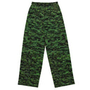 Vibe: Historic Scottish Highland Castle Garden Hedge and Flowers Unisex Wide-leg Pants