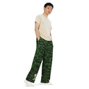 Vibe: Historic Scottish Highland Castle Garden Hedge and Flowers Unisex Wide-leg Pants