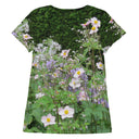 Nature: Historic Scottish Highland Castle Garden Flowers Athletic Tee for Women