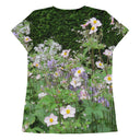 Nature: Historic Scottish Highland Castle Garden Flowers Athletic Tee for Women