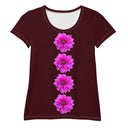 Nature: Victoria Island Dahlia Row Athletic Tee for Women