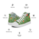 Nature: Loch Ness Poppies High Top Canvas Shoes for Women