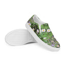 Nature: Historic Scottish Highland Castle Garden Flowers Slip-on Canvas Shoes for Women